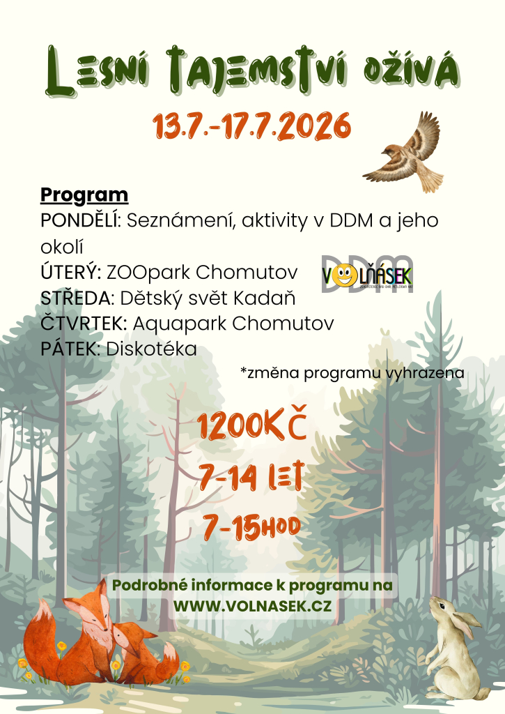 Tajemství lesa ožívá