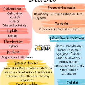 Nabídka kroužků 2025/2026